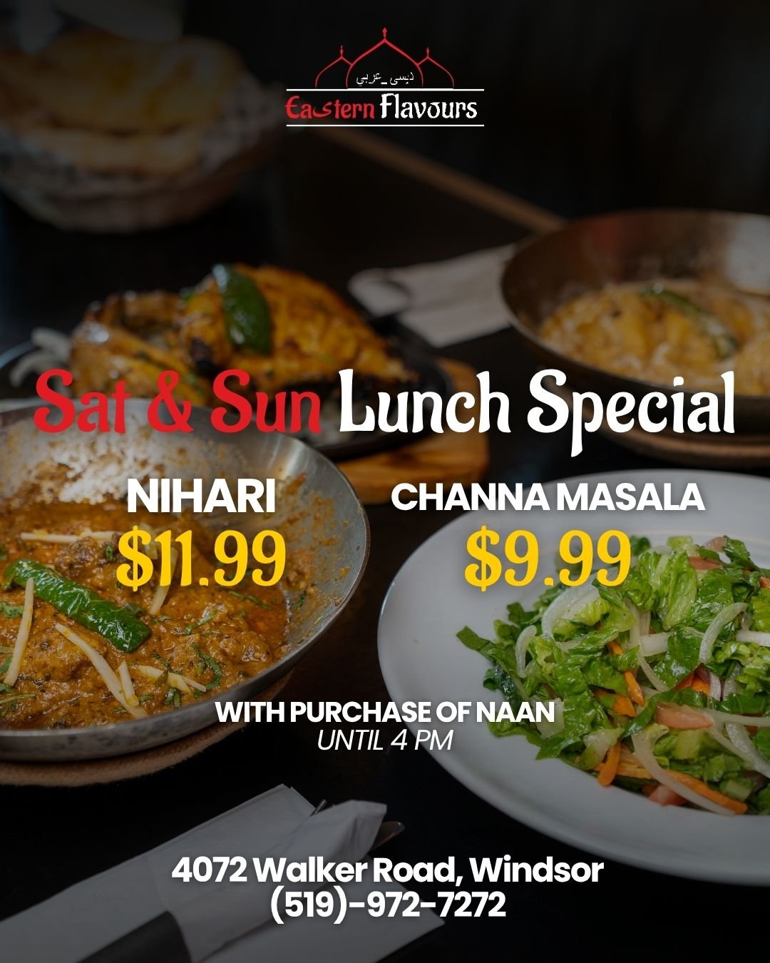 Eastern Flavours Lunch Special Sat-Sun