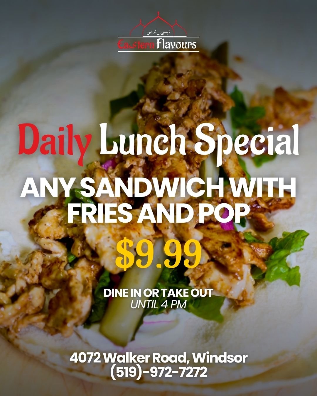 Eastern Flavours Daily Lunch Sandwich Deal
