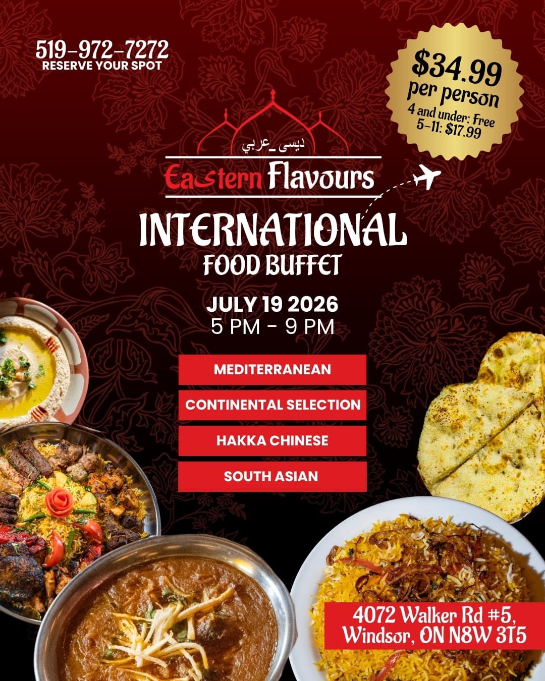 July International Food Buffet - Eastern Flavours
